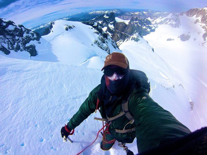 Final Ascent of Pyramid Mountain, near Cerro San Lozenzo