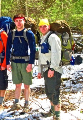 Our Two Testers, David and Zach, taking their Baltoro out for a cold week on the AT