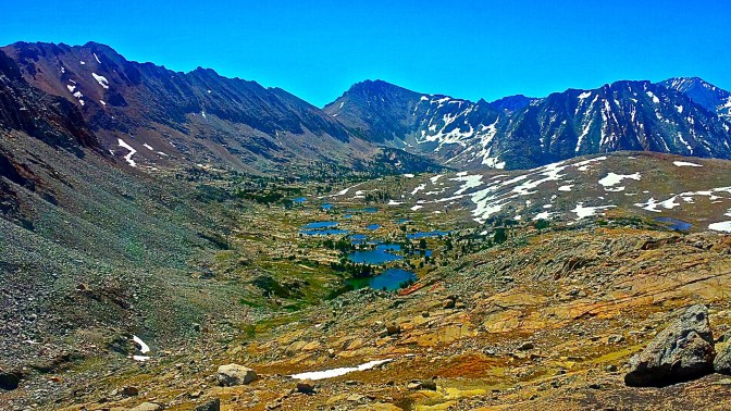 Looking back from atop Pinchot Pass