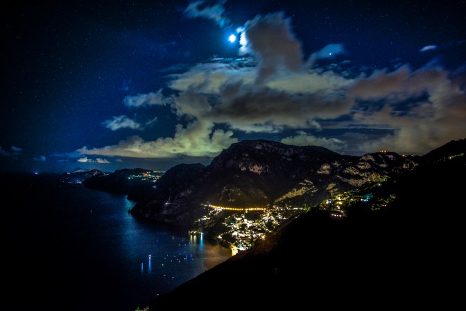 Sitting on the Ruin looking down onto Positano! 